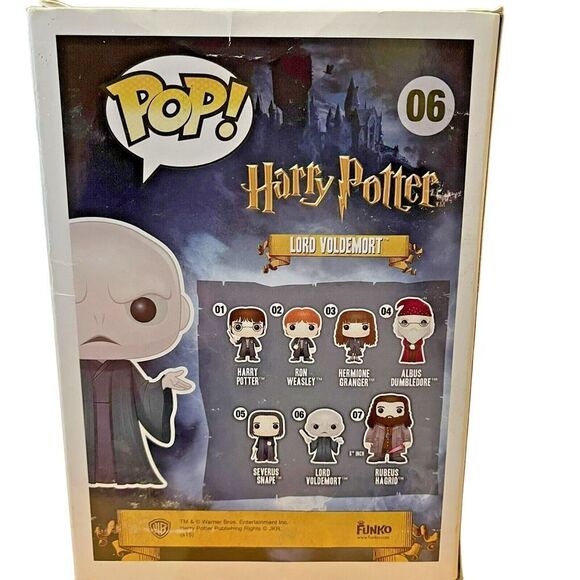 Funko Pop! Vinyl Figure Harry Potter 06 Lord Voldemort Box has Wear FM 150620 - Picture 10 of 13